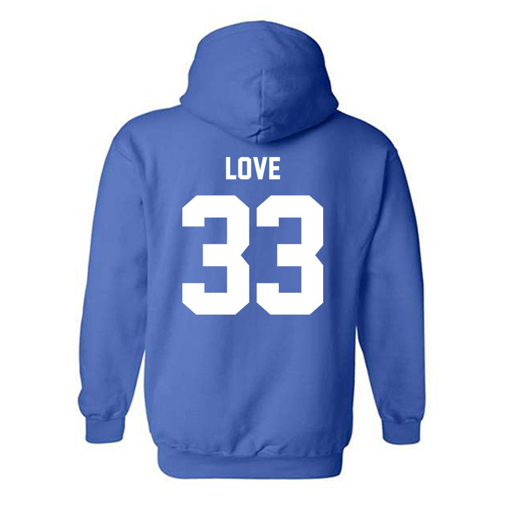 MTSU - NCAA Football : Malik Love - Classic Shersey Hooded Sweatshirt