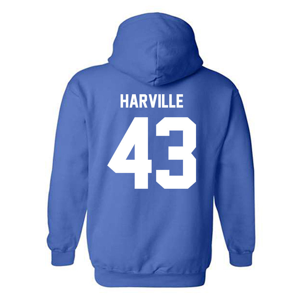 MTSU - NCAA Baseball : Ryder Harville - Classic Shersey Hooded Sweatshirt-1