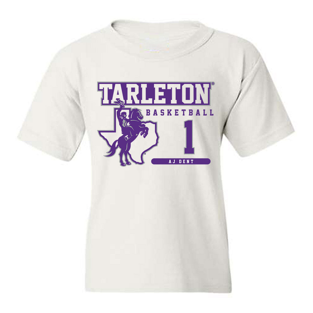 Tarleton State - NCAA Men's Basketball : Aj Dent - Classic Fashion Shersey Youth T-Shirt-0