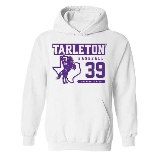 Tarleton State - NCAA Baseball : Brendon Carter - Classic Fashion Shersey Hooded Sweatshirt-0