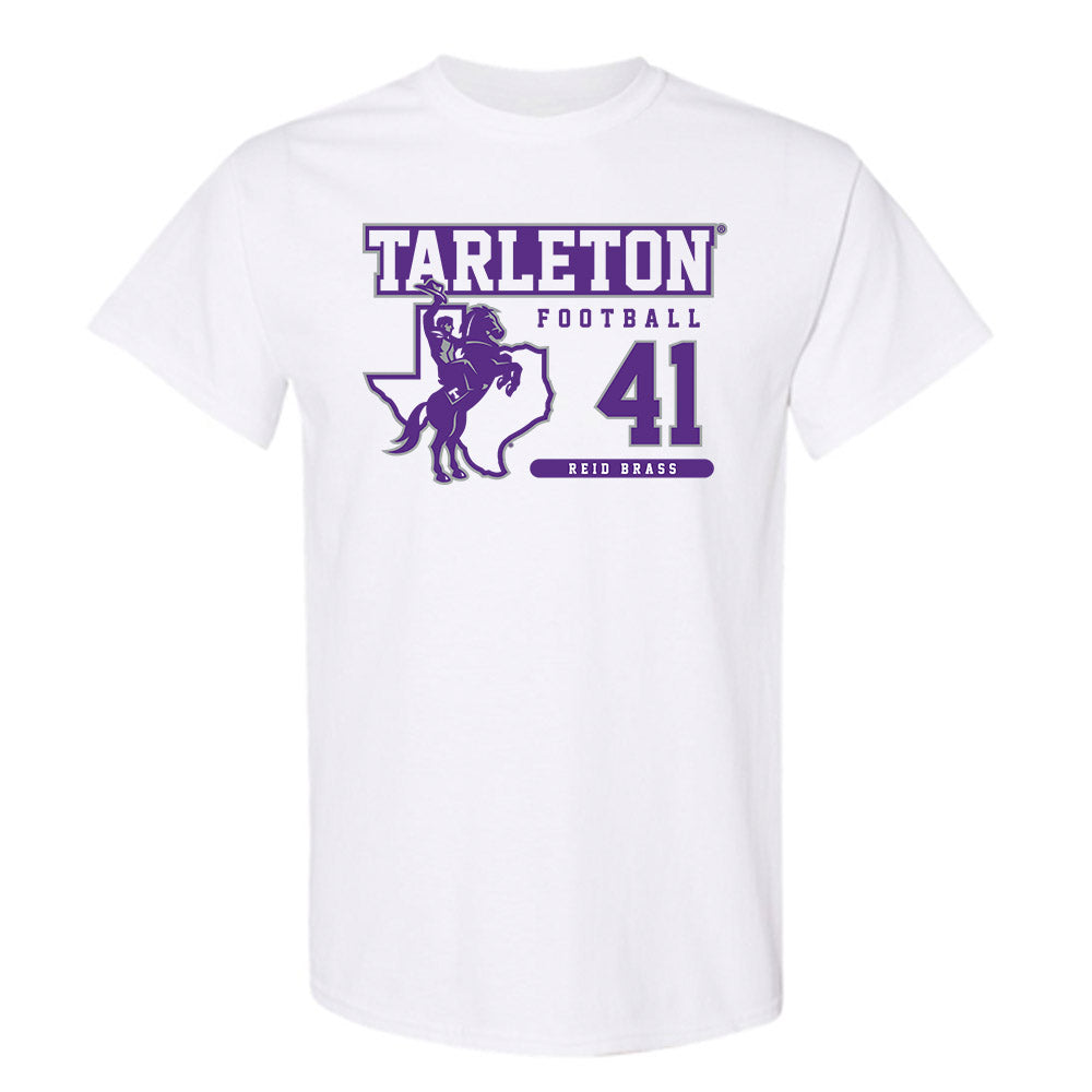 Tarleton State - NCAA Football : Reid Brass - Classic Fashion Shersey T-Shirt-0