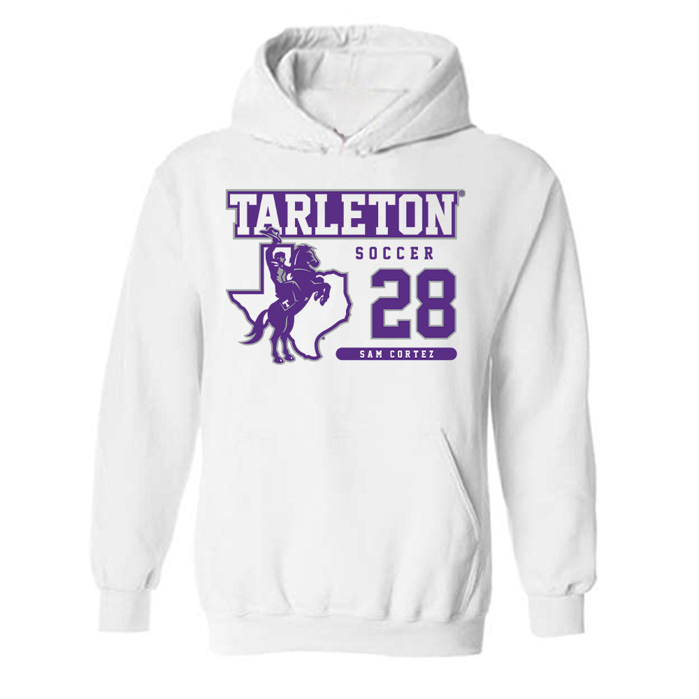 Tarleton State - NCAA Women's Soccer : Sam Cortez - Classic Fashion Shersey Hooded Sweatshirt-0