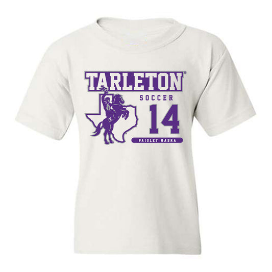 Tarleton State - NCAA Women's Soccer : Paisley Mabra - Classic Fashion Shersey Youth T-Shirt-0