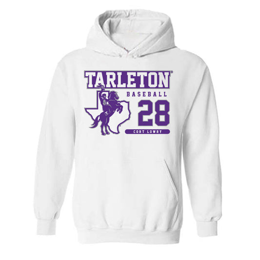 Tarleton State - NCAA Baseball : Cort Lowry - Classic Fashion Shersey Hooded Sweatshirt-0