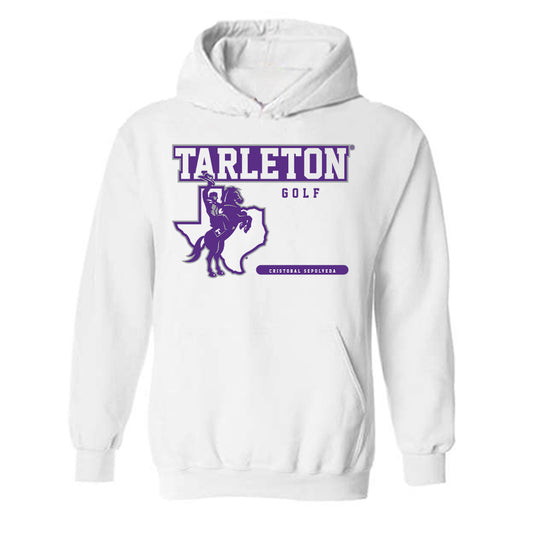 Tarleton State - NCAA Men's Golf : Cristobal Sepulveda - Classic Fashion Shersey Hooded Sweatshirt-0