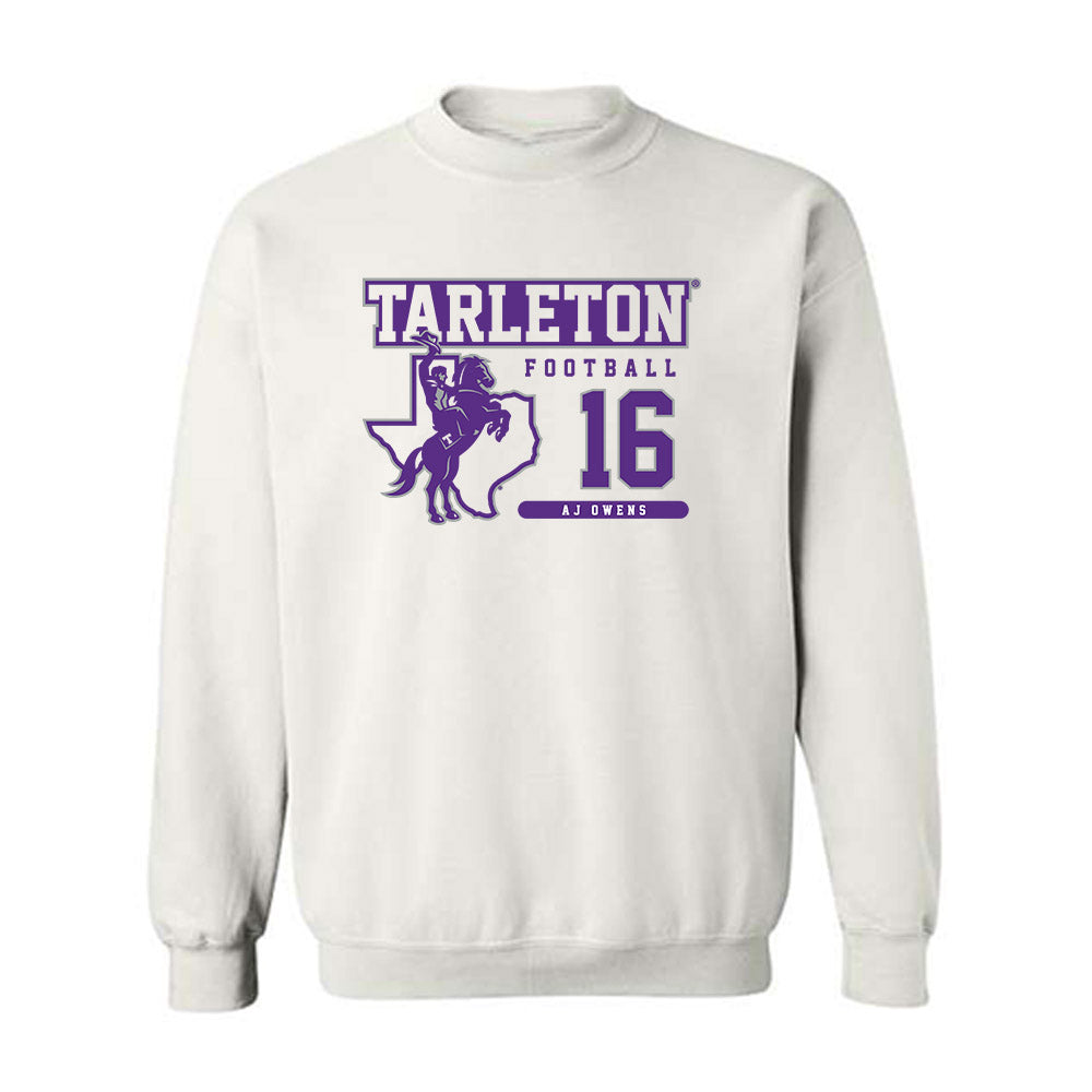 Tarleton State - NCAA Football : AJ Owens - Classic Fashion Shersey Crewneck Sweatshirt-0