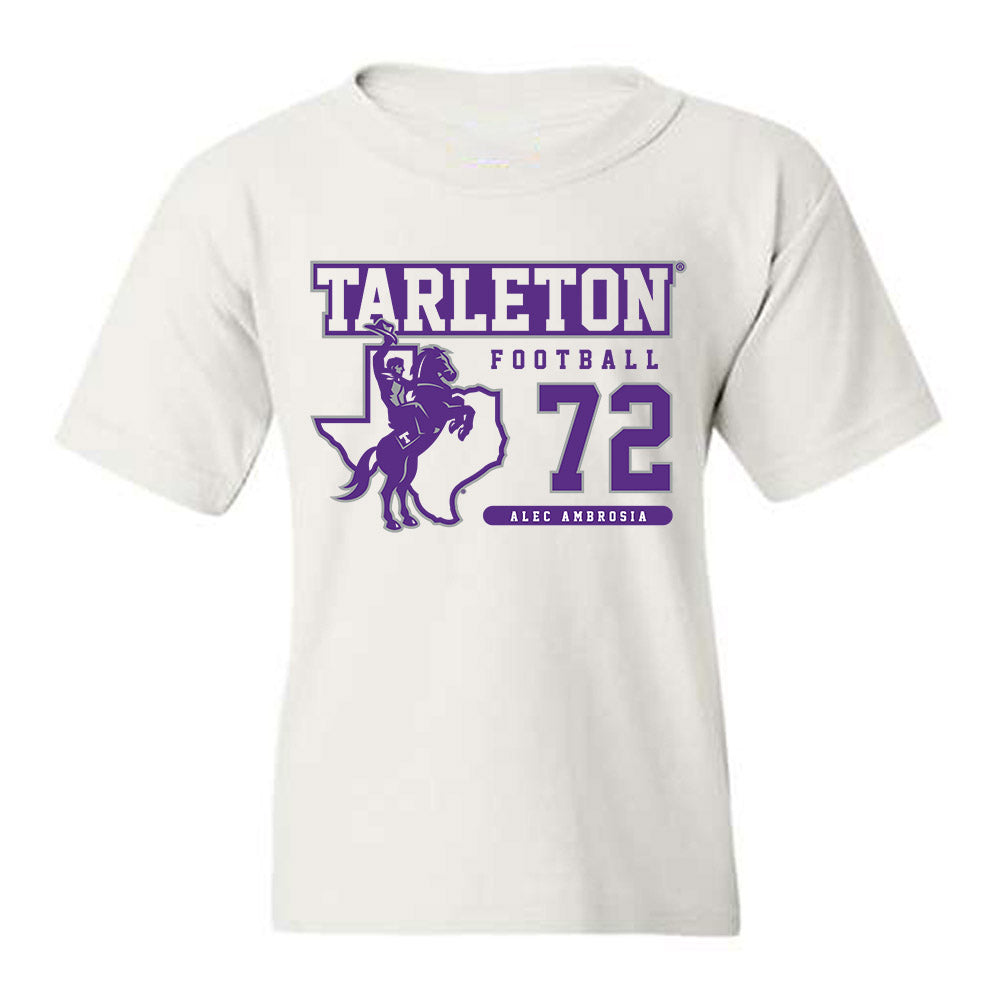 Tarleton State - NCAA Football : Alec Ambrosia - Classic Fashion Shersey Youth T-Shirt-0