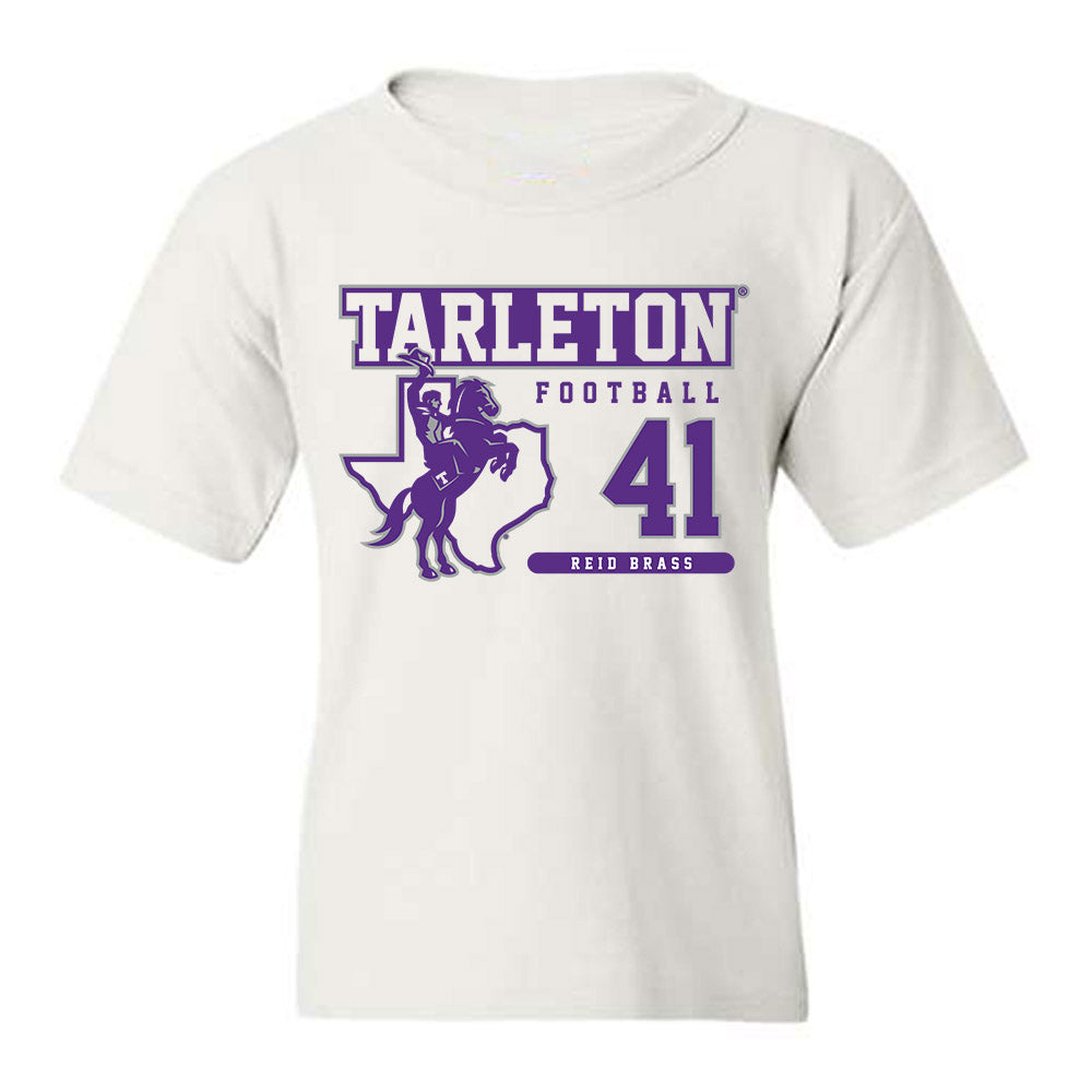 Tarleton State - NCAA Football : Reid Brass - Classic Fashion Shersey Youth T-Shirt-0