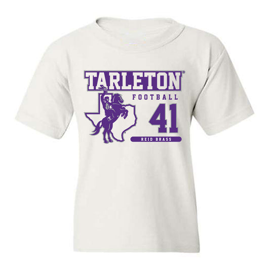 Tarleton State - NCAA Football : Reid Brass - Classic Fashion Shersey Youth T-Shirt-0
