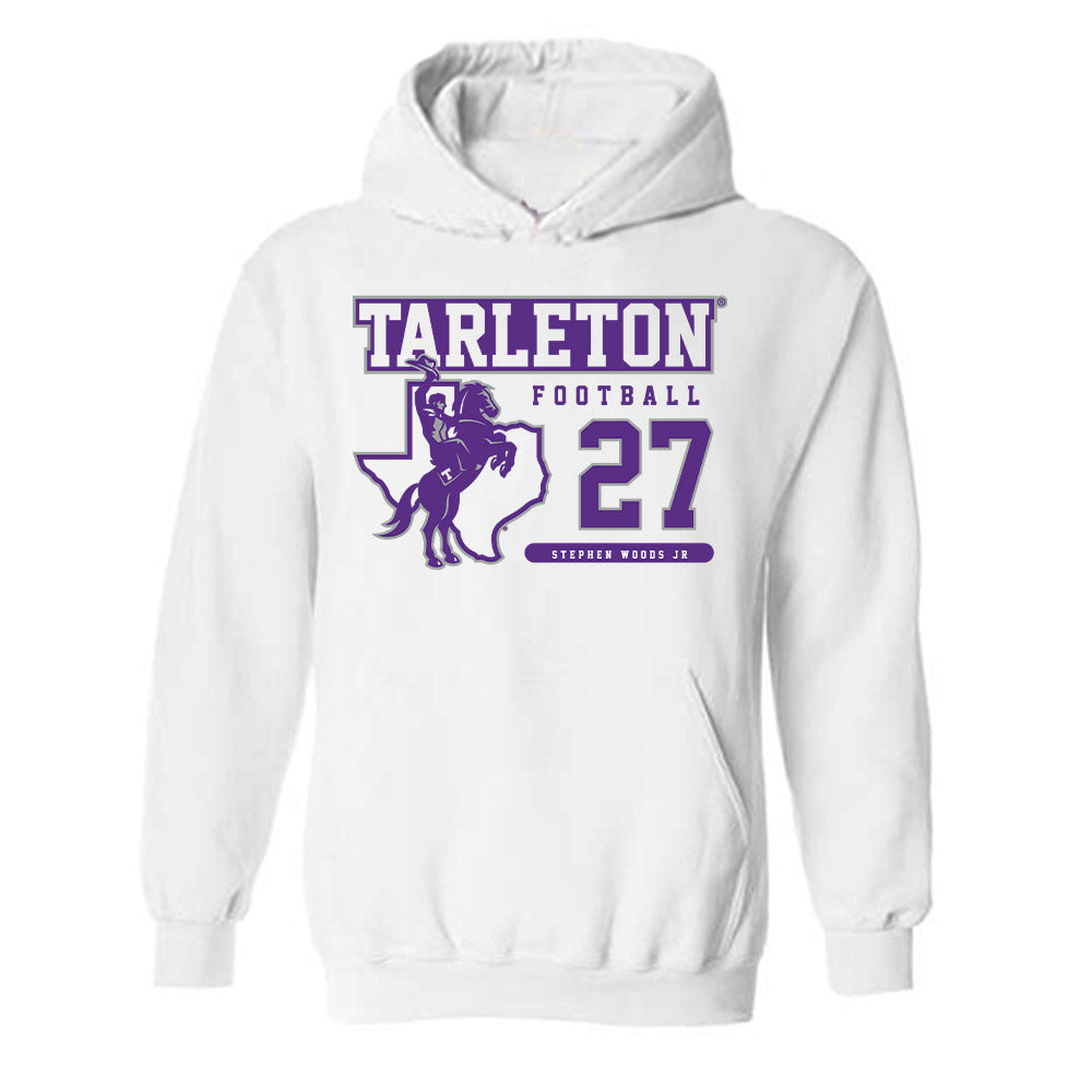 Tarleton State - NCAA Football : Stephen Woods Jr - Classic Fashion Shersey Hooded Sweatshirt-0
