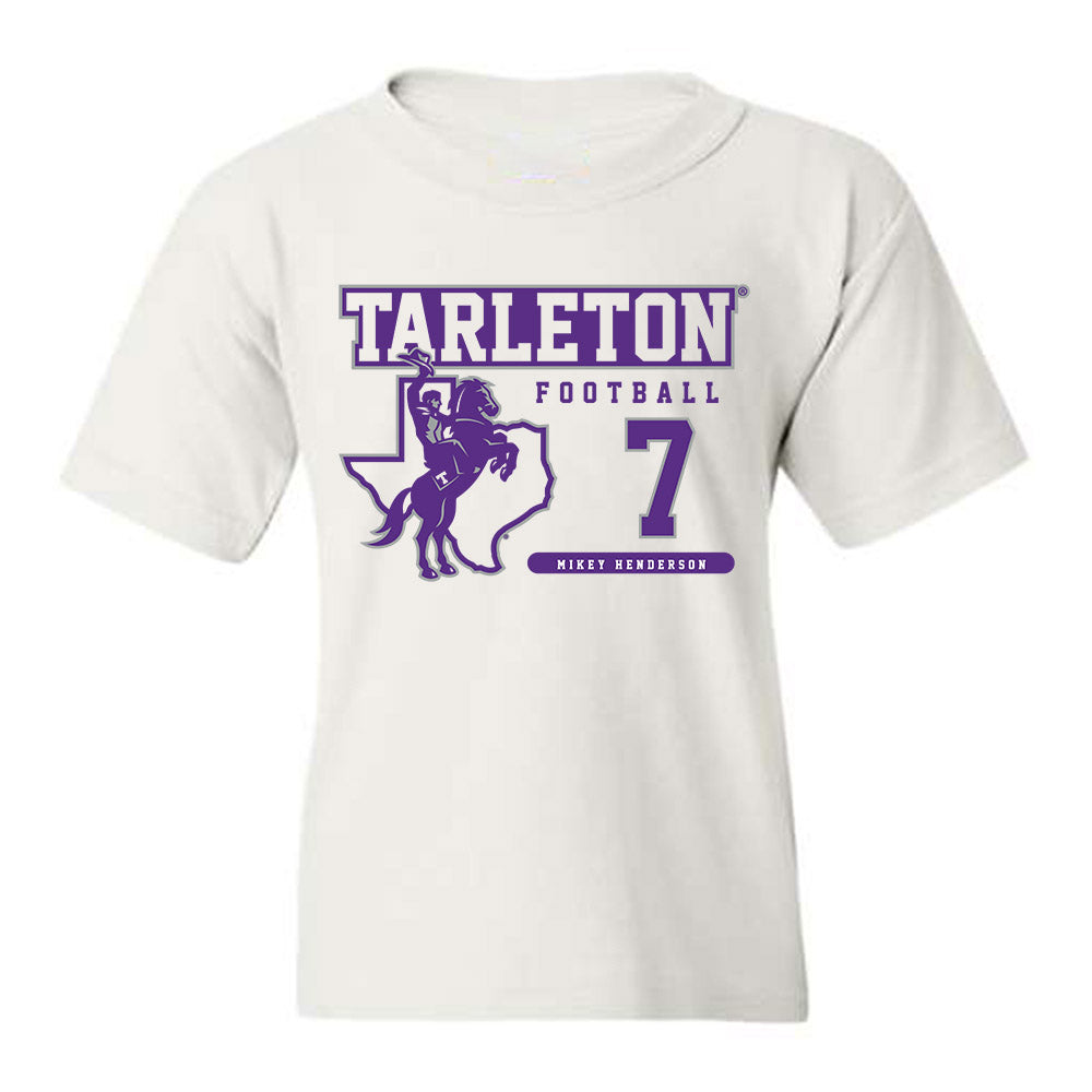 Tarleton State - NCAA Football : Mikey Henderson - Classic Fashion Shersey Youth T-Shirt