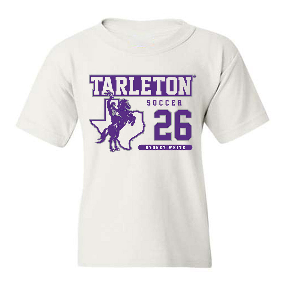 Tarleton State - NCAA Women's Soccer : Sydney White - Classic Fashion Shersey Youth T-Shirt-0