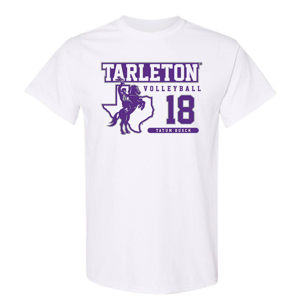Tarleton State - NCAA Women's Volleyball : Tatum Busch - Classic Fashion Shersey T-Shirt-0