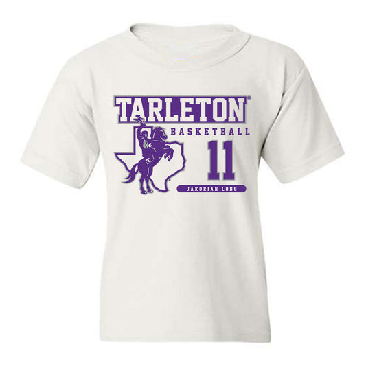 Tarleton State - NCAA Women's Basketball : Jakoriah Long - Classic Fashion Shersey Youth T-Shirt-0