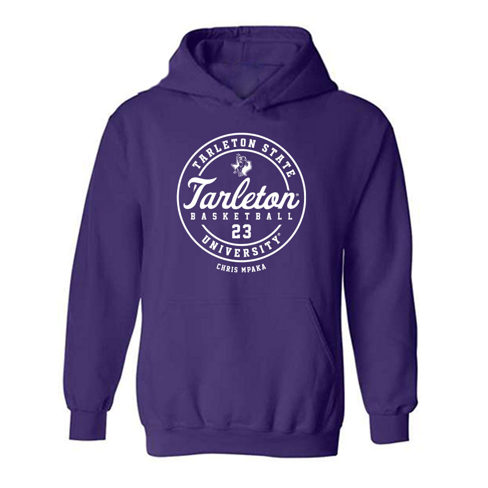 Tarleton State - NCAA Men's Basketball : Chris Mpaka - Classic Fashion Shersey Hooded Sweatshirt-0