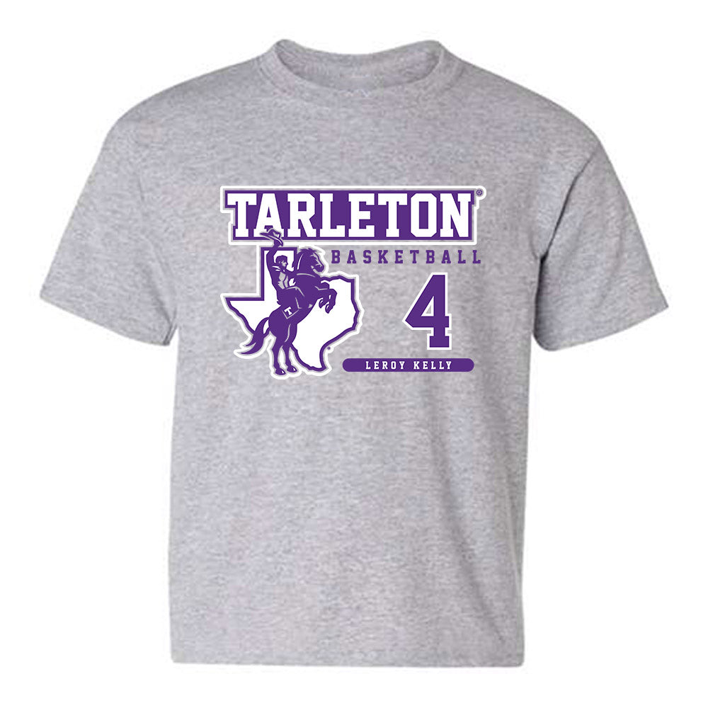 Tarleton State - NCAA Men's Basketball : Leroy Kelly - Classic Fashion Shersey Youth T-Shirt-0