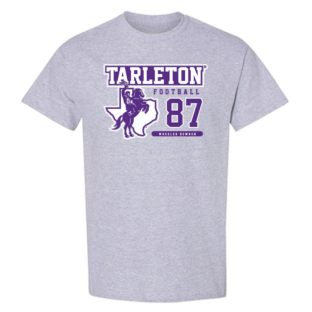 Tarleton State - NCAA Football : Wheeler Bowron - Classic Fashion Shersey T-Shirt-0