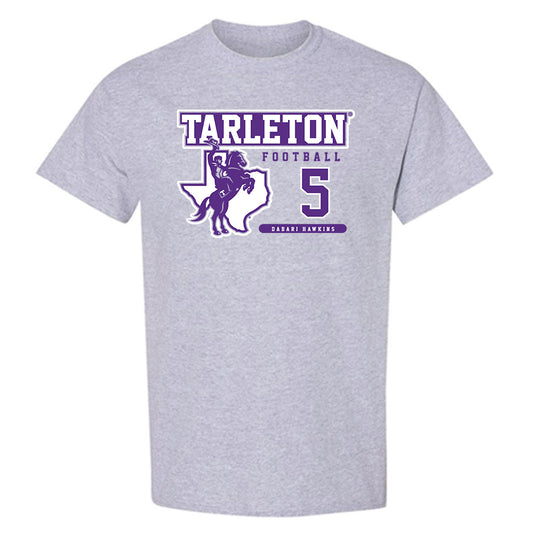 Tarleton State - NCAA Football : Dabari Hawkins - Classic Fashion Shersey T-Shirt-0