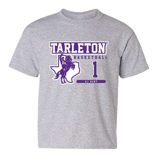 Tarleton State - NCAA Men's Basketball : Aj Dent - Classic Fashion Shersey Youth T-Shirt-0