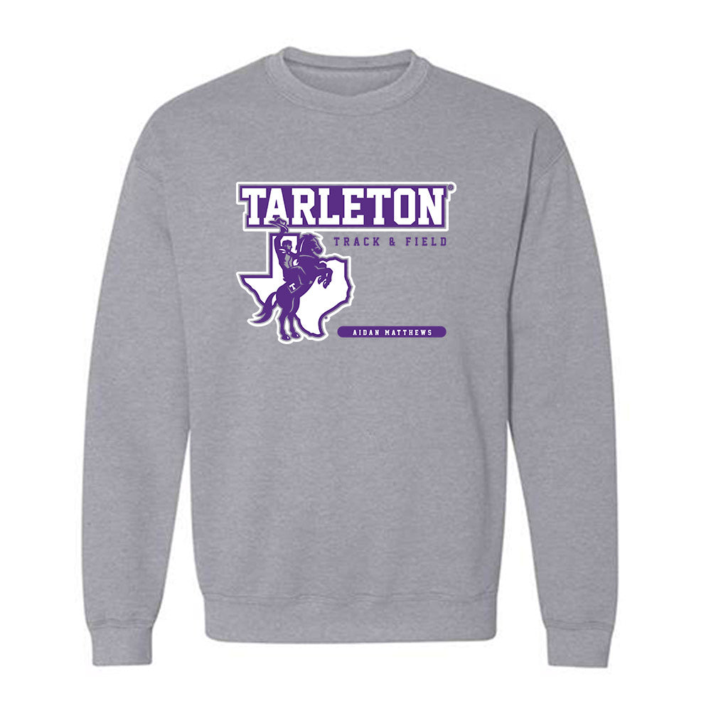 Tarleton State - NCAA Men's Track & Field : Aidan Matthews - Classic Fashion Shersey Crewneck Sweatshirt