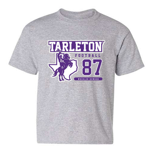 Tarleton State - NCAA Football : Wheeler Bowron - Classic Fashion Shersey Youth T-Shirt-0
