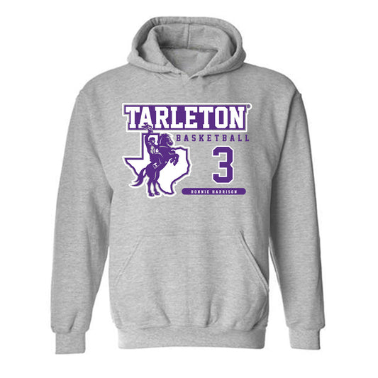 Tarleton State - NCAA Men's Basketball : Ronnie Harrison - Classic Fashion Shersey Hooded Sweatshirt-0