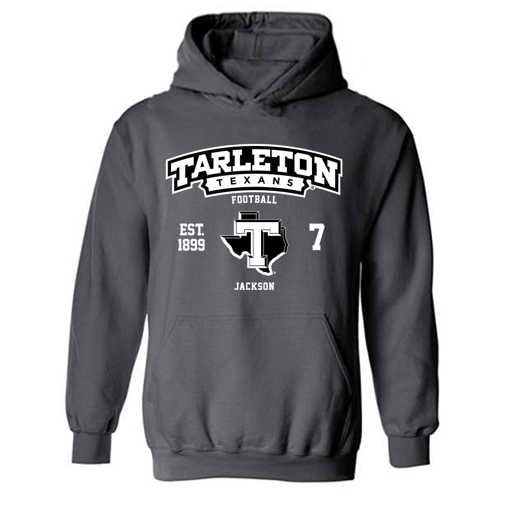 Tarleton State - NCAA Football : Jaylen Jackson - Classic Fashion Shersey Hooded Sweatshirt-0