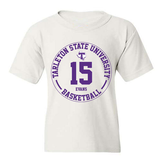 Tarleton State - NCAA Men's Basketball : Caleb Evans - Classic Fashion Shersey Youth T-Shirt-0