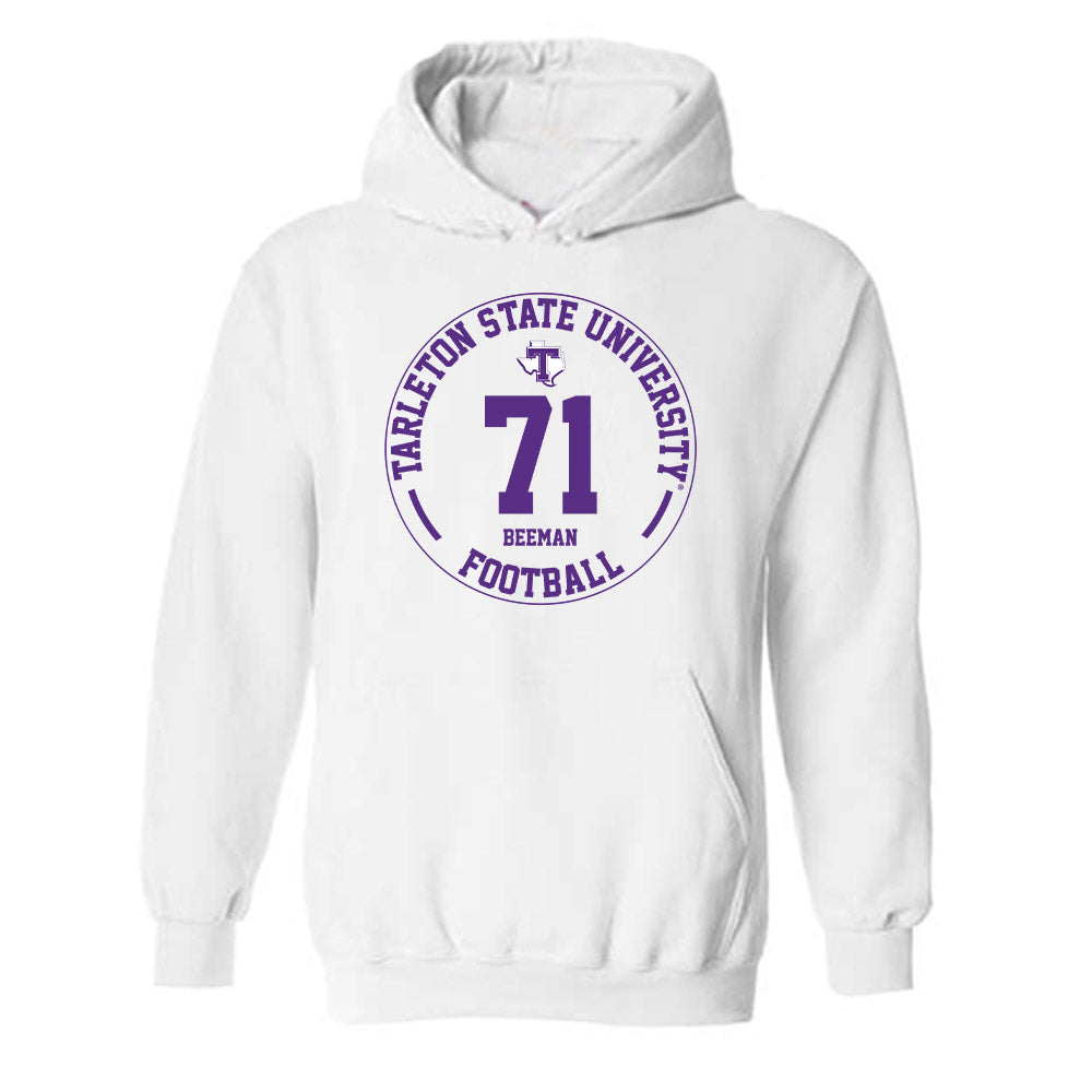 Tarleton State - NCAA Football : Connor Beeman - Classic Fashion Shersey Hooded Sweatshirt