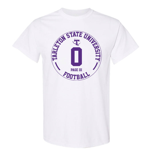Tarleton State - NCAA Football : Tre Page III - Classic Fashion Shersey T-Shirt-0