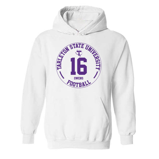 Tarleton State - NCAA Football : AJ Owens - Classic Fashion Shersey Hooded Sweatshirt-0