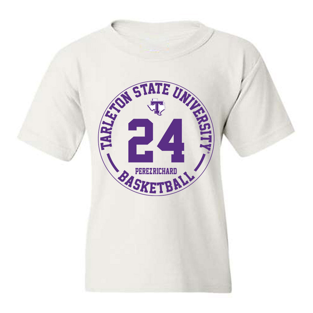 Tarleton State - NCAA Women's Basketball : Jaylynn Perez-Richard - Classic Fashion Shersey Youth T-Shirt-0