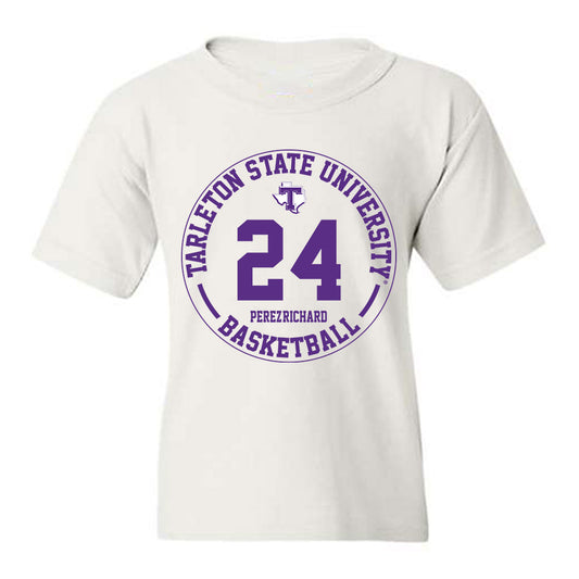 Tarleton State - NCAA Women's Basketball : Jaylynn Perez-Richard - Classic Fashion Shersey Youth T-Shirt-0