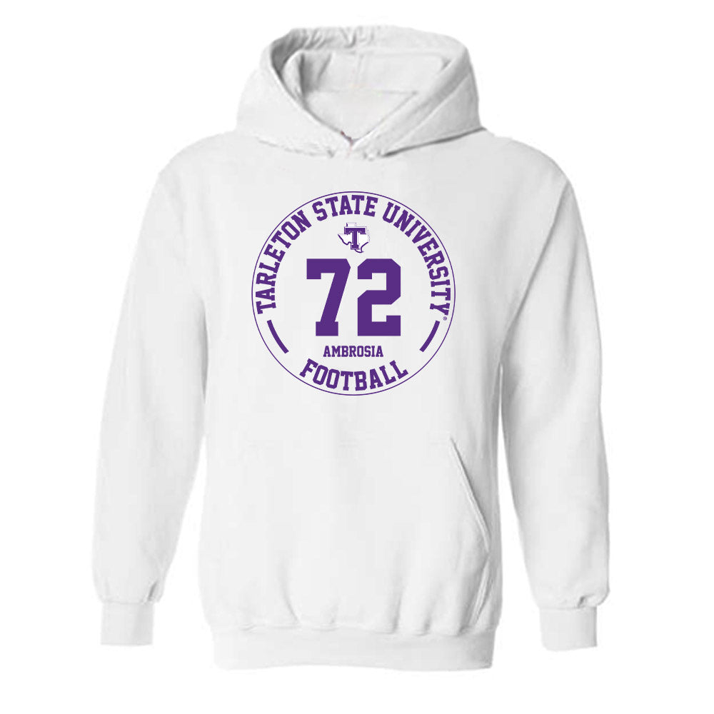Tarleton State - NCAA Football : Alec Ambrosia - Classic Fashion Shersey Hooded Sweatshirt-0