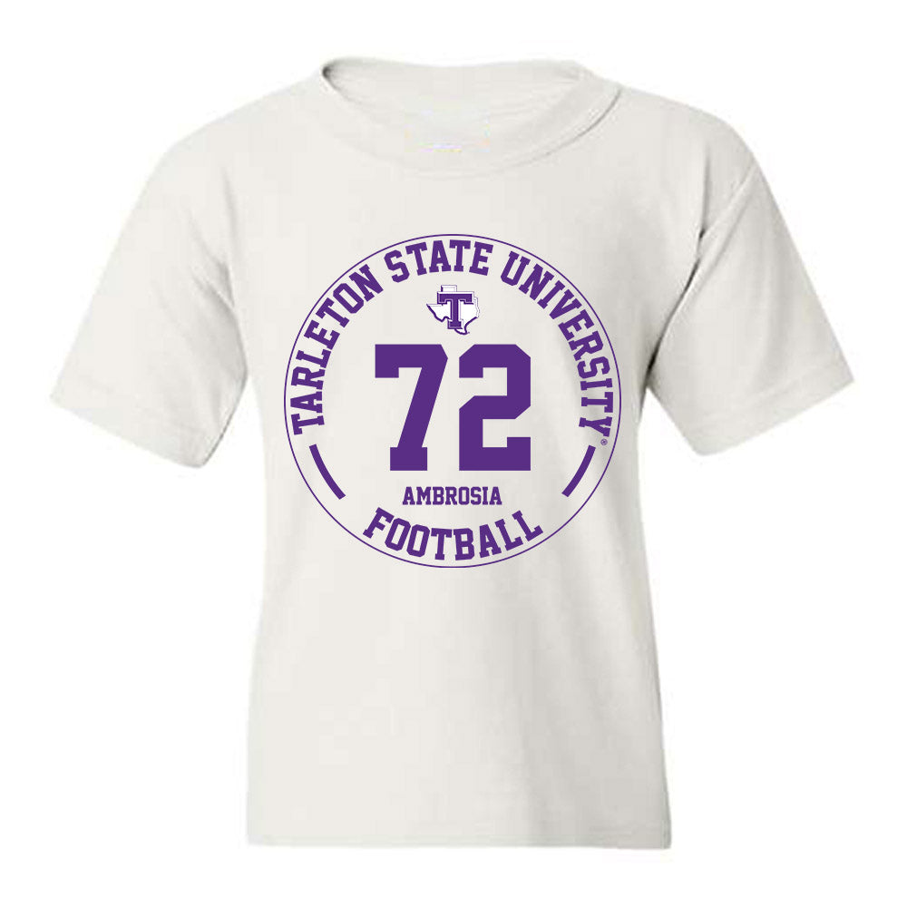 Tarleton State - NCAA Football : Alec Ambrosia - Classic Fashion Shersey Youth T-Shirt-0