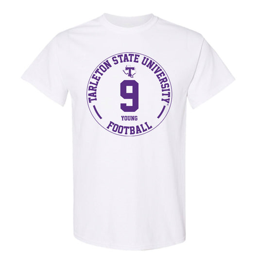 Tarleton State - NCAA Football : Tiar Young - Classic Fashion Shersey T-Shirt-0