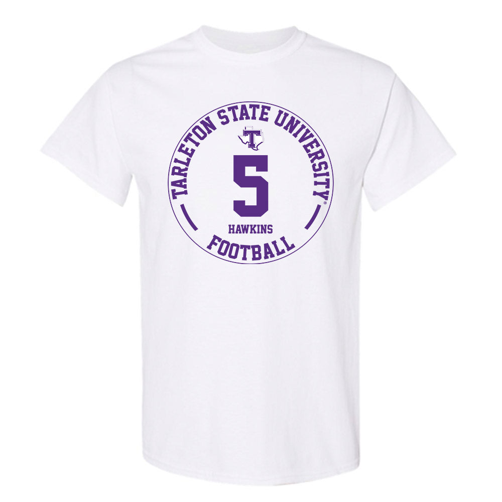 Tarleton State - NCAA Football : Dabari Hawkins - Classic Fashion Shersey T-Shirt-0