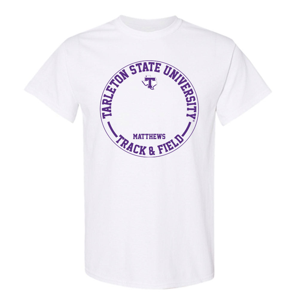 Tarleton State - NCAA Men's Track & Field : Aidan Matthews - Classic Fashion Shersey T-Shirt