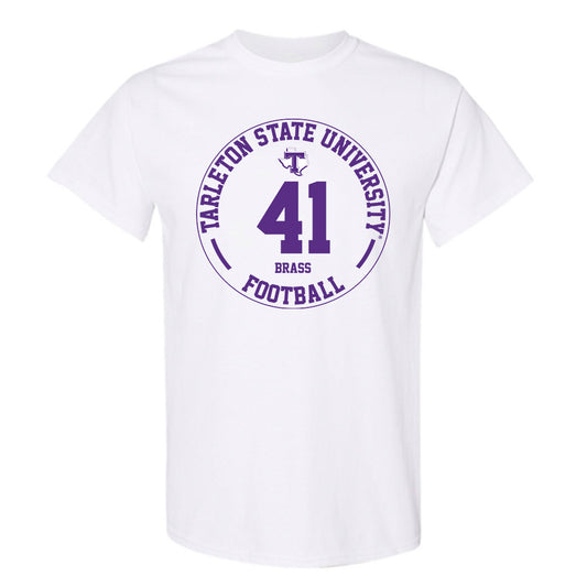 Tarleton State - NCAA Football : Reid Brass - Classic Fashion Shersey T-Shirt-0