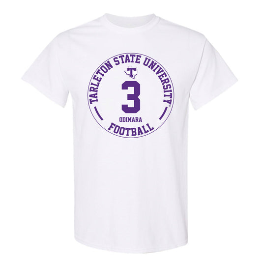 Tarleton State - NCAA Football : Les Odimara - Classic Fashion Shersey T-Shirt-0