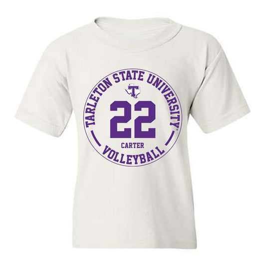 Tarleton State - NCAA Women's Volleyball : morgan carter - Classic Fashion Shersey Youth T-Shirt-0