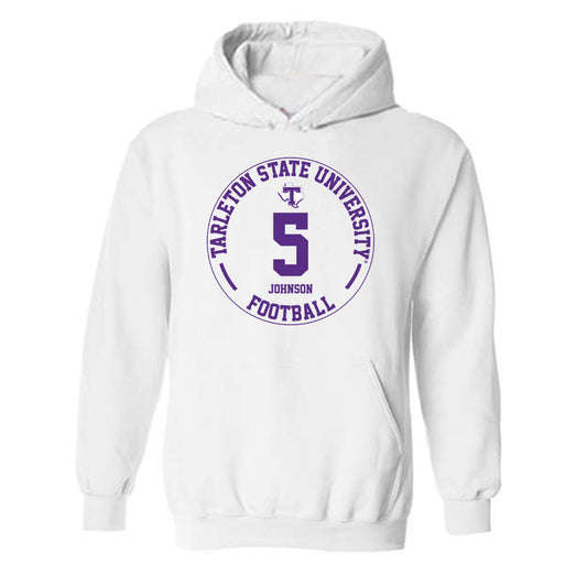 Tarleton State - NCAA Football : Keylan Johnson - Classic Fashion Shersey Hooded Sweatshirt
