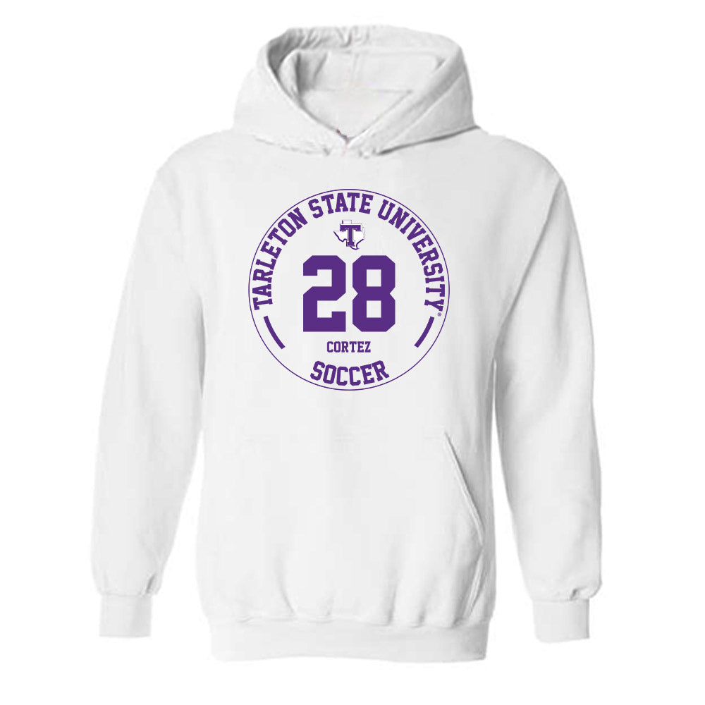 Tarleton State - NCAA Women's Soccer : Sam Cortez - Classic Fashion Shersey Hooded Sweatshirt-0