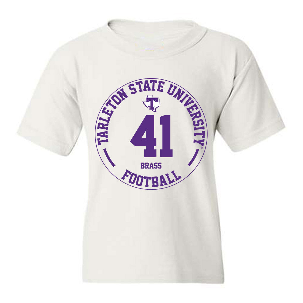 Tarleton State - NCAA Football : Reid Brass - Classic Fashion Shersey Youth T-Shirt-0