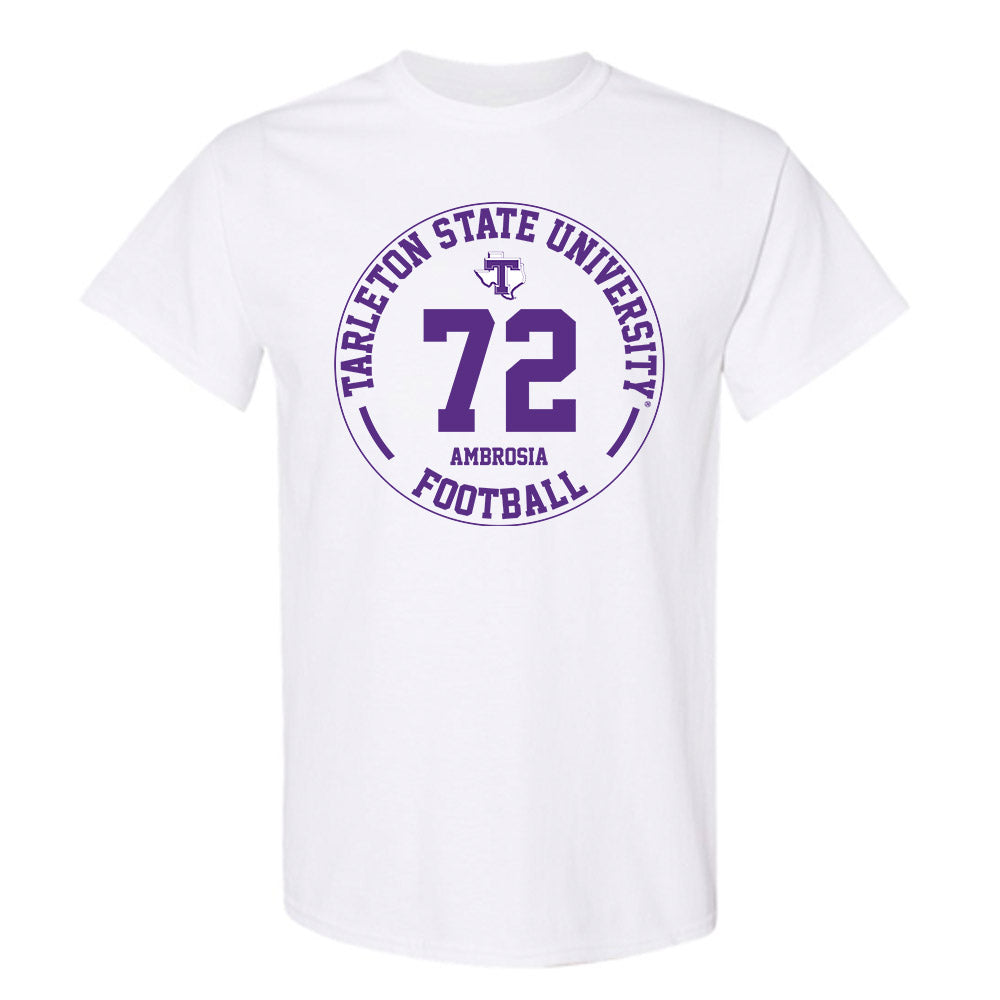 Tarleton State - NCAA Football : Alec Ambrosia - Classic Fashion Shersey T-Shirt-0