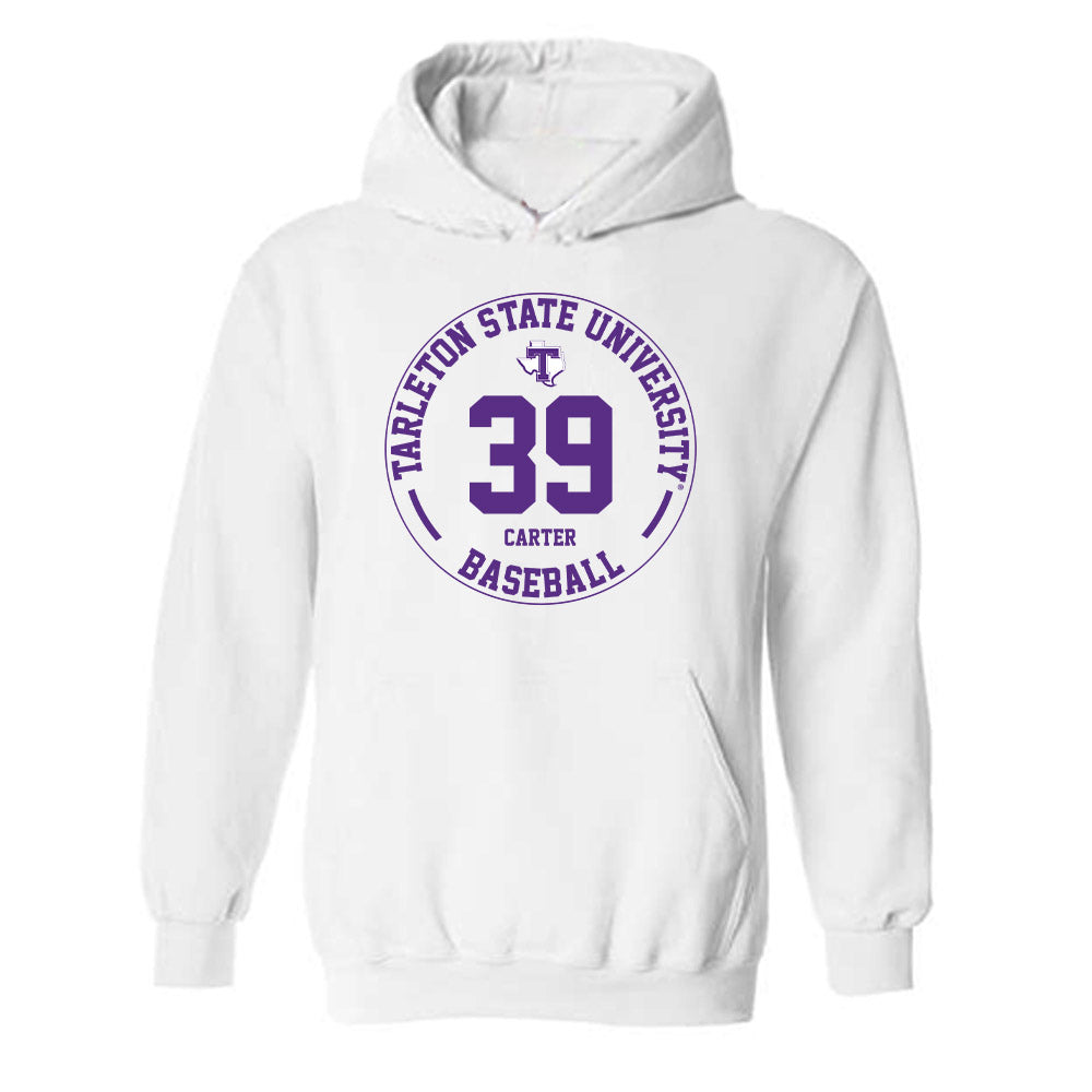 Tarleton State - NCAA Baseball : Brendon Carter - Classic Fashion Shersey Hooded Sweatshirt-0