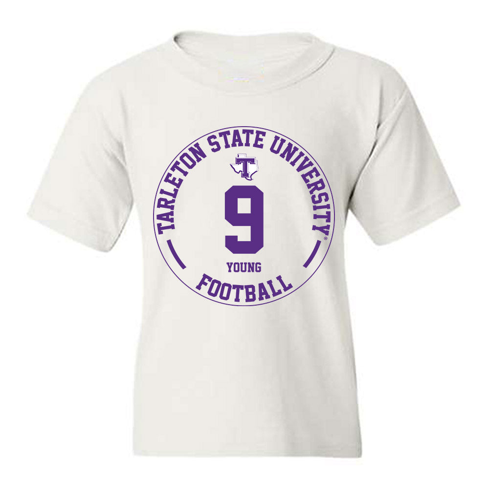 Tarleton State - NCAA Football : Tiar Young - Classic Fashion Shersey Youth T-Shirt-0
