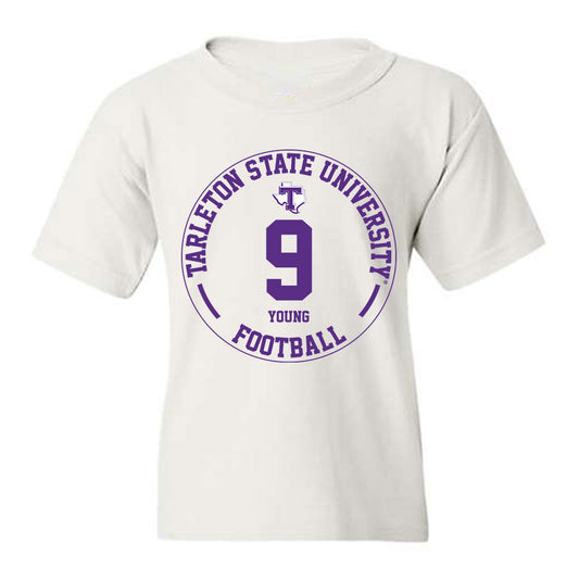 Tarleton State - NCAA Football : Tiar Young - Classic Fashion Shersey Youth T-Shirt-0