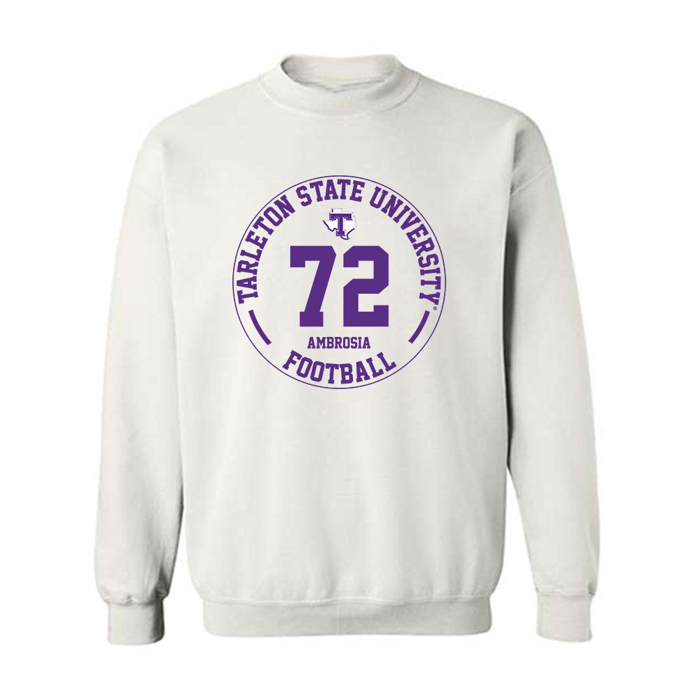 Tarleton State - NCAA Football : Alec Ambrosia - Classic Fashion Shersey Crewneck Sweatshirt-0