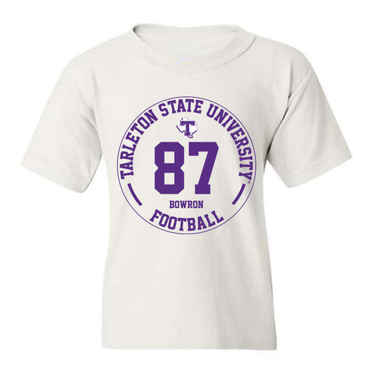 Tarleton State - NCAA Football : Wheeler Bowron - Classic Fashion Shersey Youth T-Shirt-0